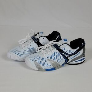 Babolat Men's Propulse (30S1372) White and Blue Athletic Tennis Shoes Size 12.5